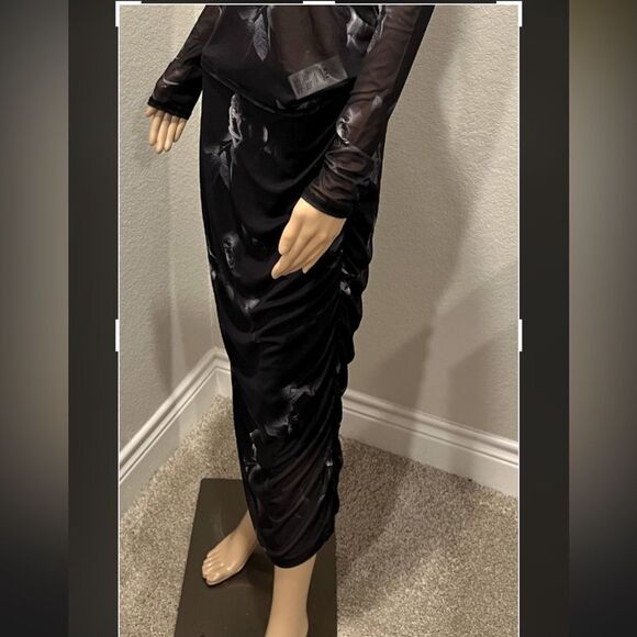 Nwt Rebecca Minkoff LS floral sheer blouse with matching skirt - Picture 4 of 5